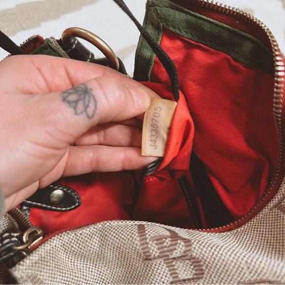 Vintage dooney & bourke monogram taupe shoulder bag with mini wallet - Picture 12 of 12